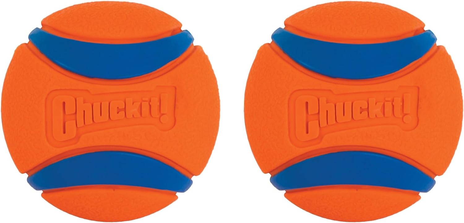 Chuckit! Ultra Ball Dog Toy, Medium (2.5 Inch Diameter) Pack of 2, for breeds 20-60 lbs-0