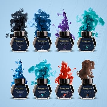 Waterman Fountain Pen Ink Intense Black 50ml Bottle-5