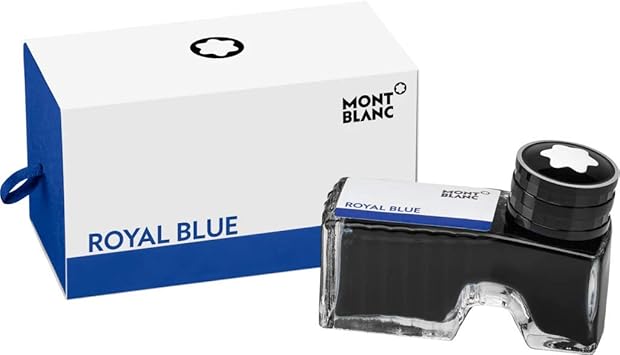 Montblanc Ink Bottle Royal Blue 105192 – Premium-Quality Refill Ink in Deep Blue for Fountain Pens, Quills, and Calligraphy Pens – 60ml Inkwell-1